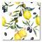 Designart - Lemon and Olive Branches II - Tropical Canvas Wall Art Print